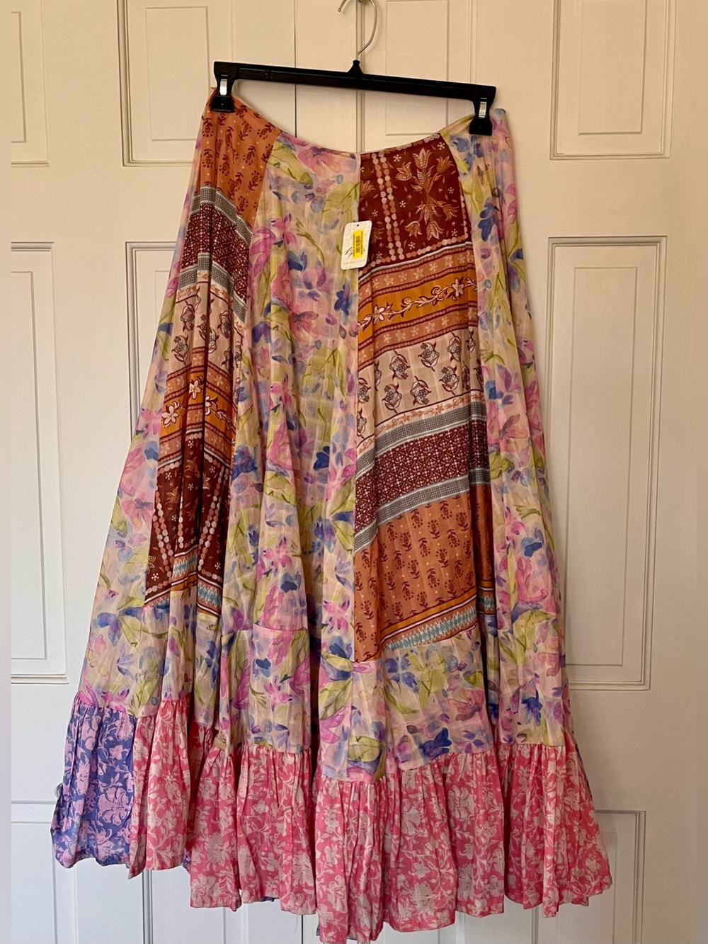 Free People - Santa Eulalia Printed Maxi Skirt NWT SIZE 6 - Picture 4 of 7